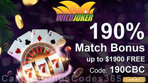 wild joker casino coupons
